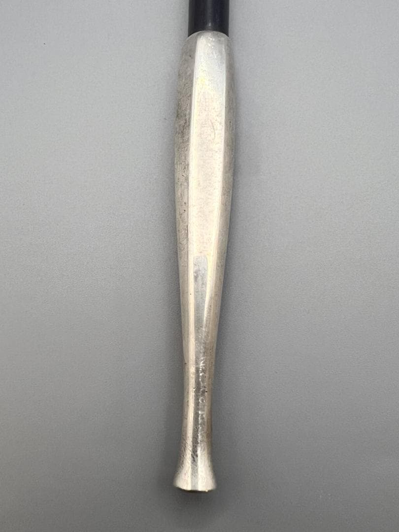 【海】純銀煙管　六角形　キセル　純刻印　銀細工　アンティーク　重量約48.8g