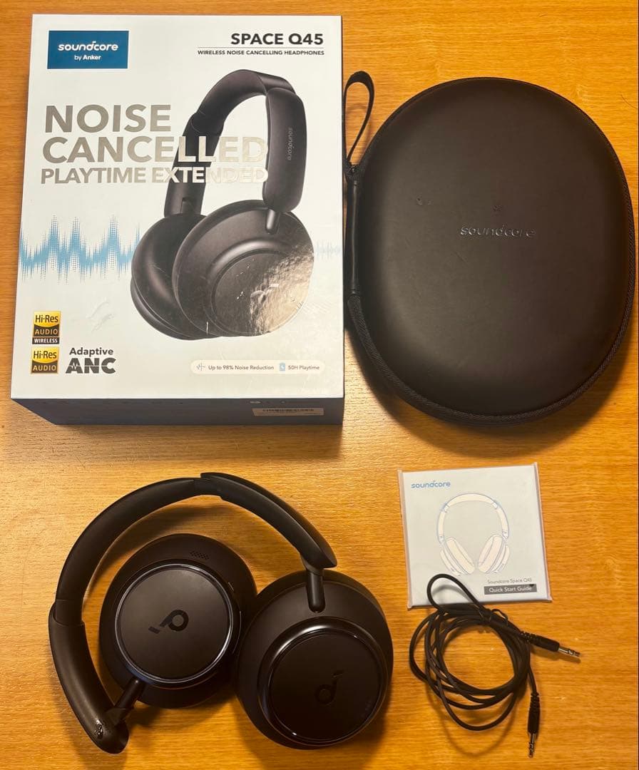 Anker Q45 Bluetoothヘッドホン 高音質 ブラック 極美品