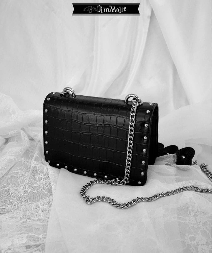 DimMoire クロコダイル風ショルダーバッグ