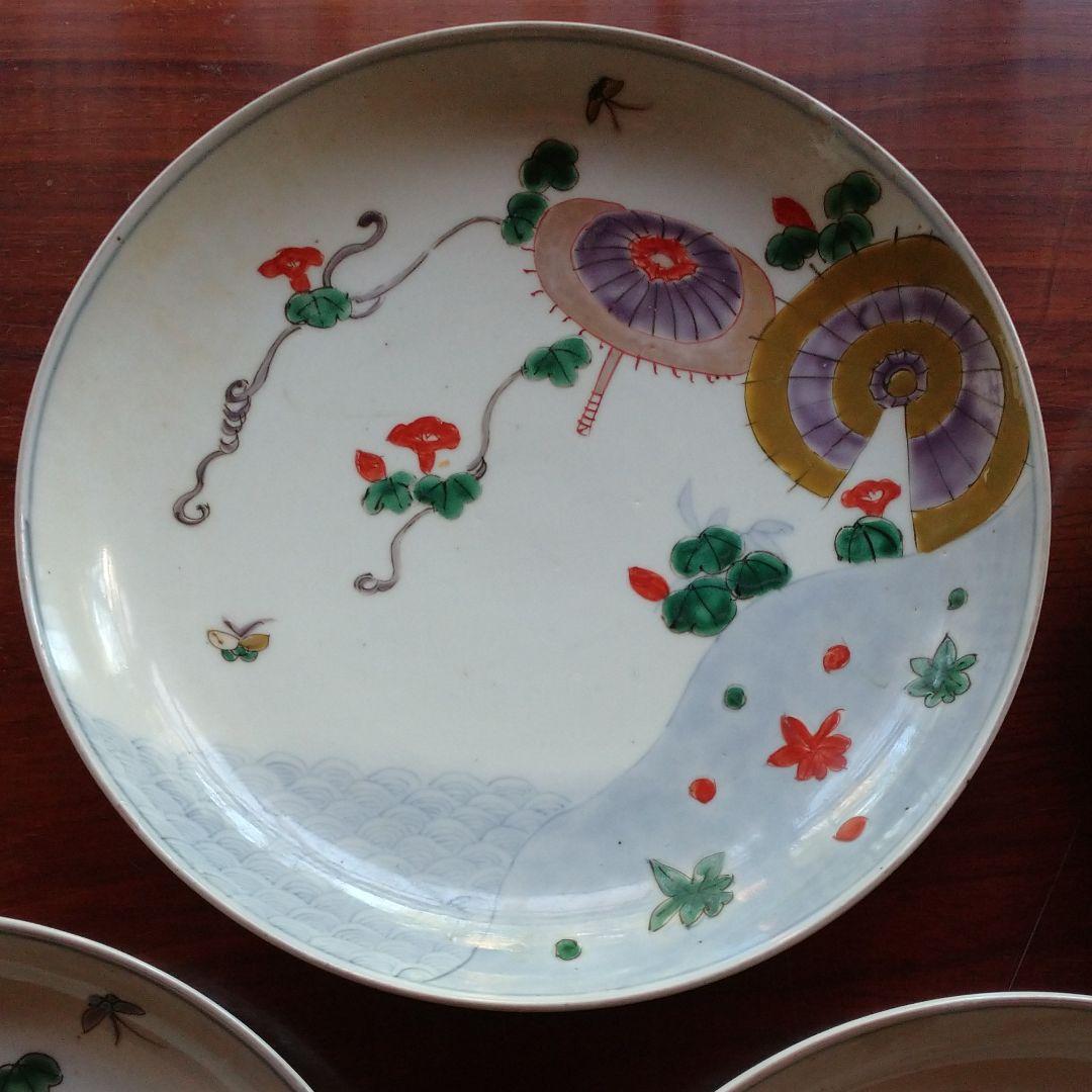 【骨董】伊万里有田焼 豪華5客揃い皿