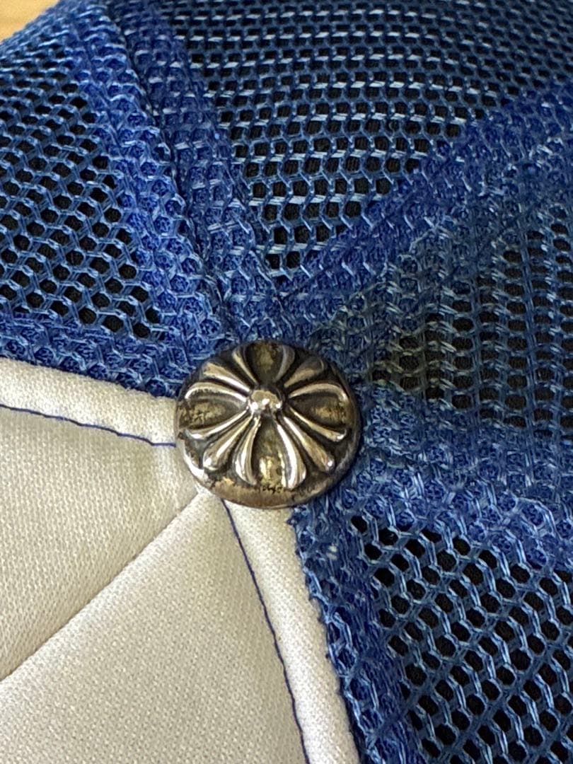 クロムハーツ FUCK トラッカー メッシュ キャップ 青 白