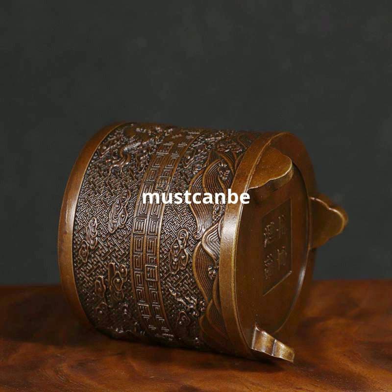 銅製 香炉 龍鳳香炉 茶室 書斎 薫香炉 工芸品 置物