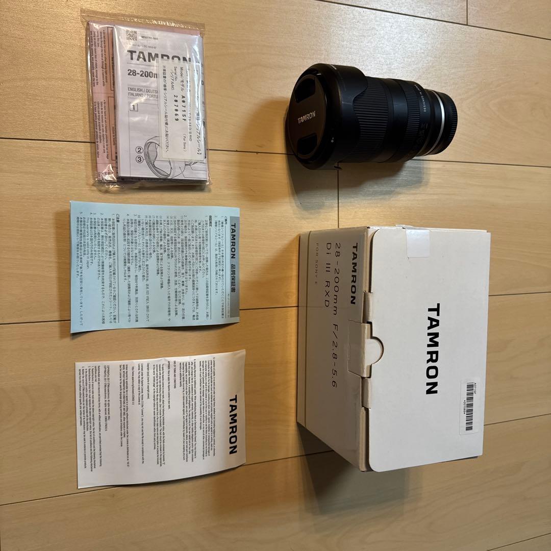 (美品)TAMRON 28-200mm F/2.8-5.6 Di Ⅲ RXD