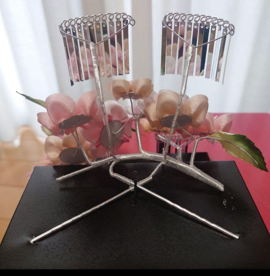 七五三 7歳　着物、髪飾り(勝山かんざし、かのこ)セット