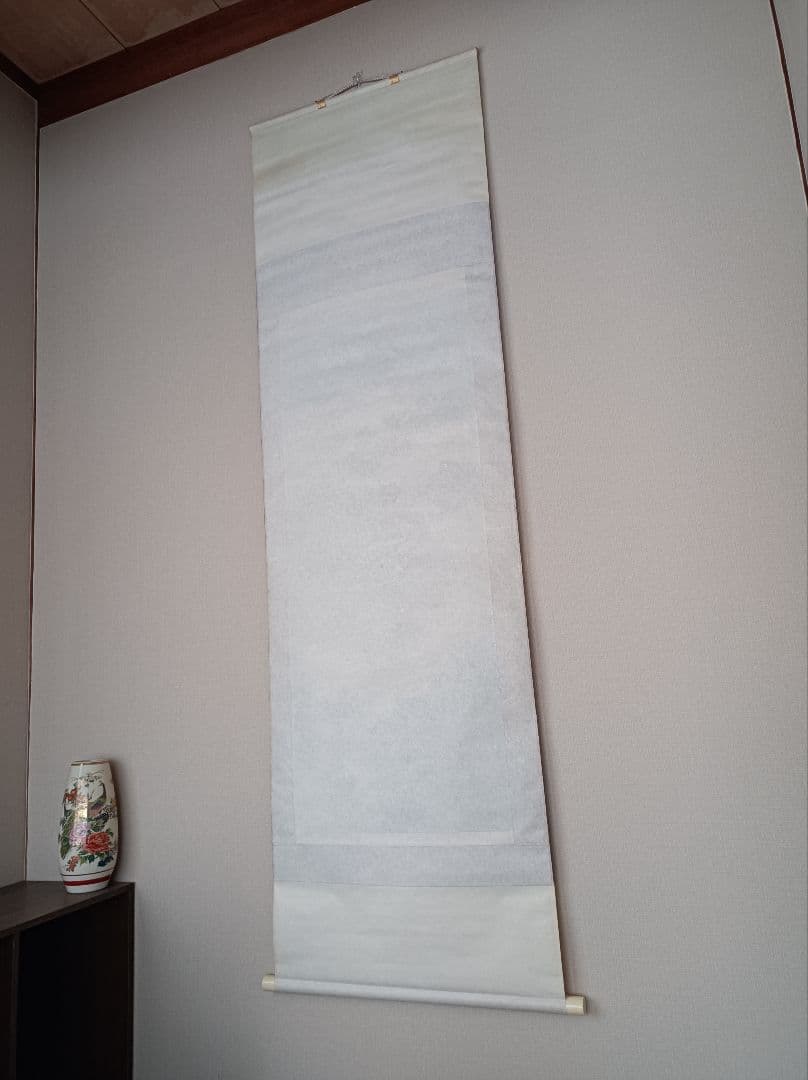 美品 軸 おもてなし 絵 ラピュタ 富士 山水 水墨 茶 中国 美術 インテリア