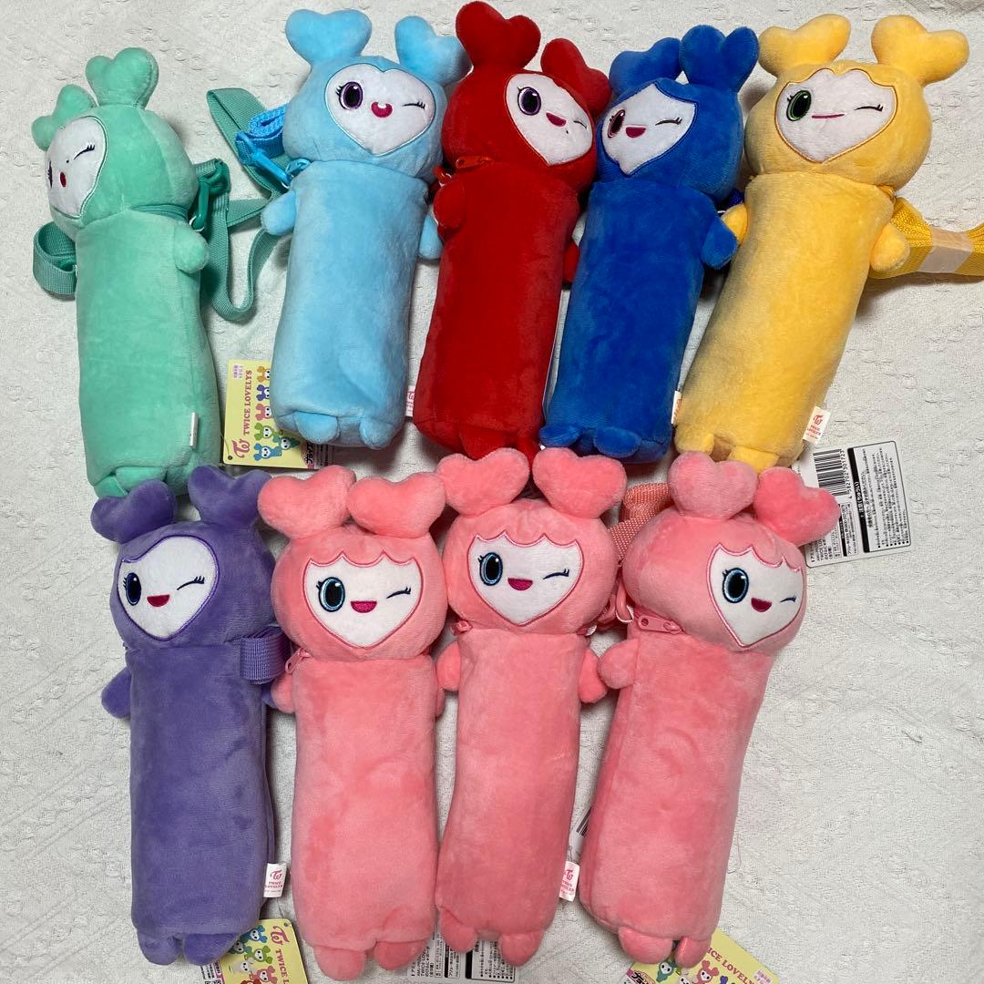 TWICE LOVELYS のびふにゃポーチ　9体セット