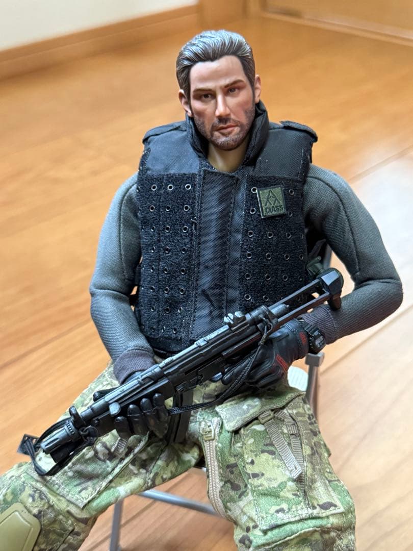 1/6 ホットトイズ 系 キアヌ・リーブス 似 カスタム オマケ付