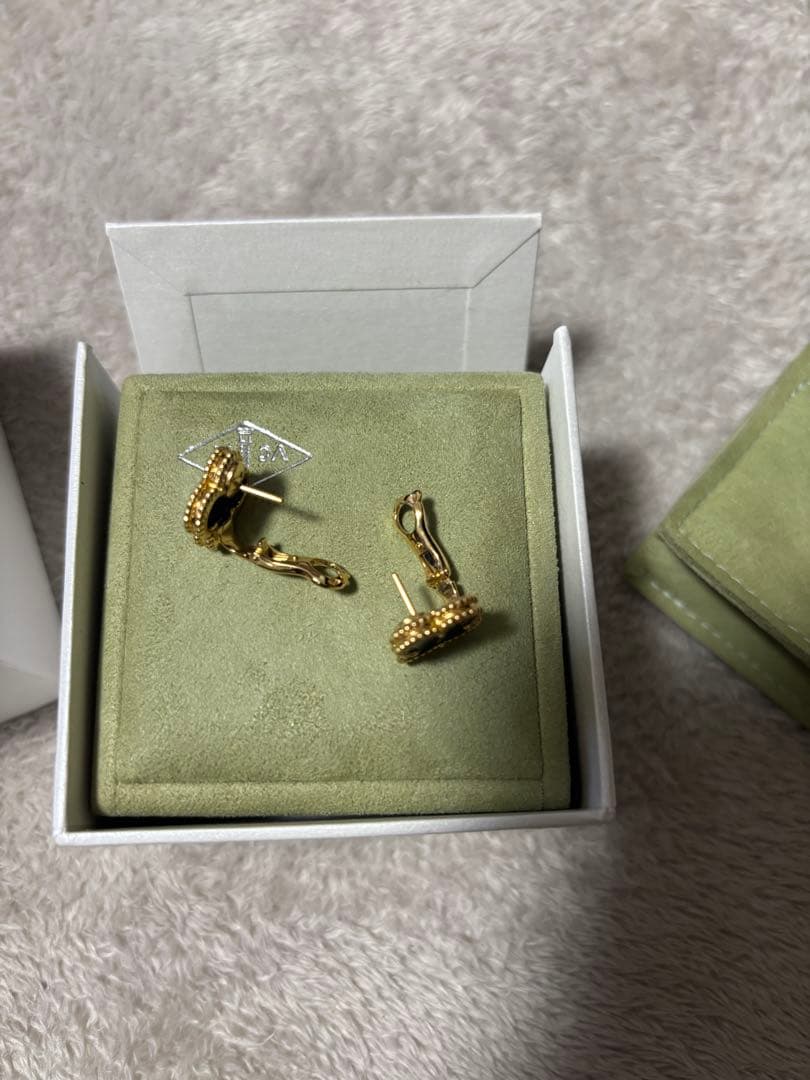 ヴァンクリーフ⭐︎オニキス⭐︎ピアス⭐︎美品☆VanCleef&Arpels☆本物