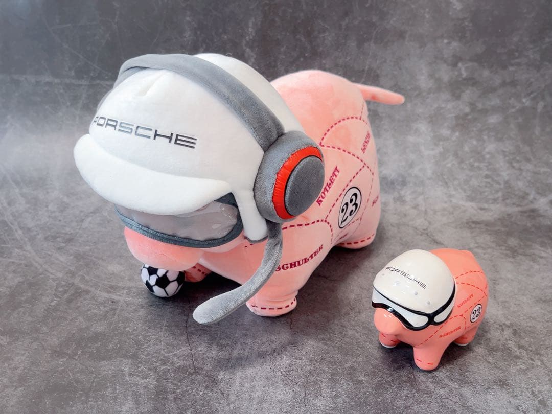 ポルシェ　ピンクピッグ　ぬいぐるみ　陶磁器　Porsche PINK PIG