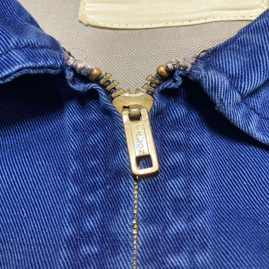 50s 60s ワークジャケット 短丈 TALONZIP 片爪 USA アメリカ