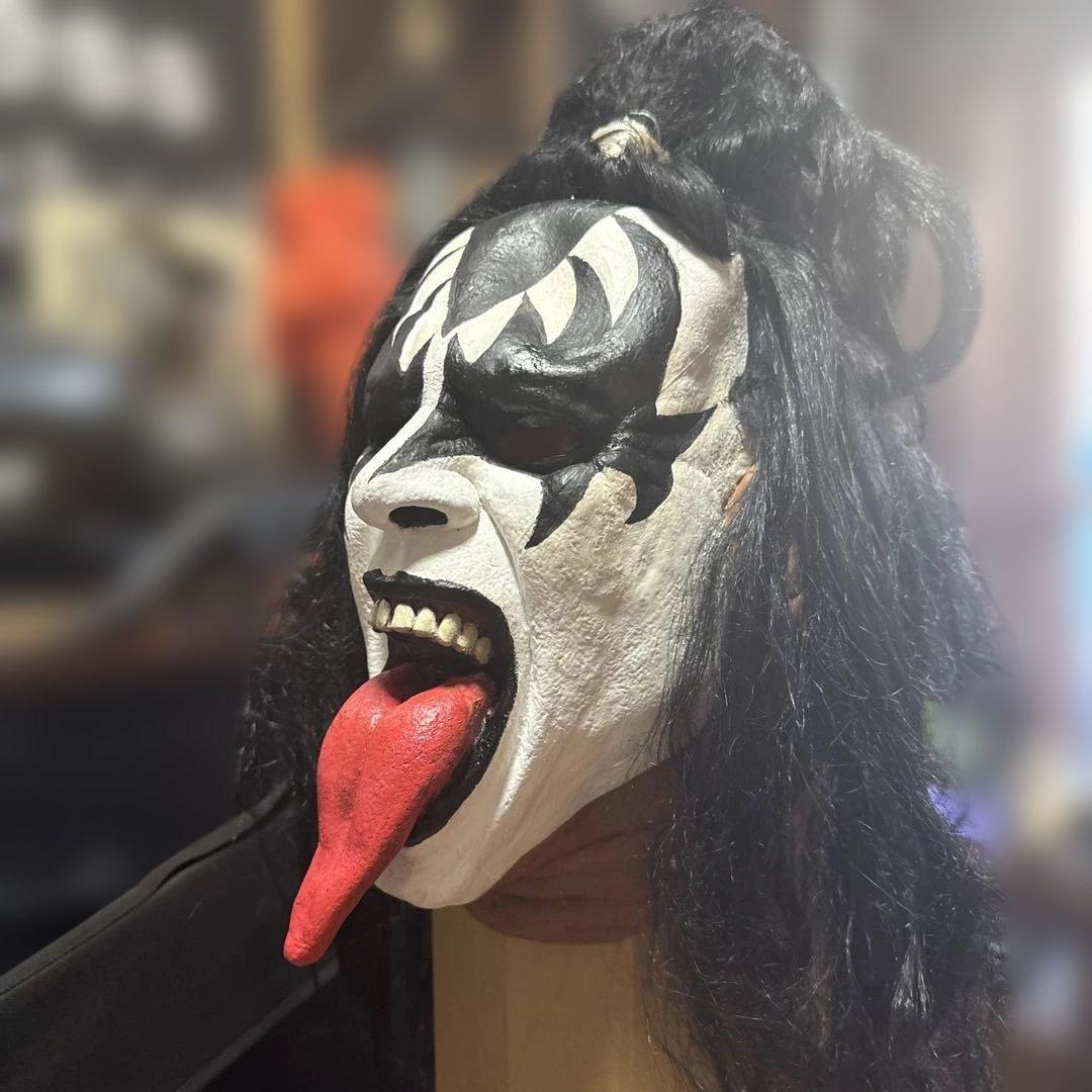 【激レア】KISS ジーンシモンズ ラバーマスク デッドストック品　ハロウィン