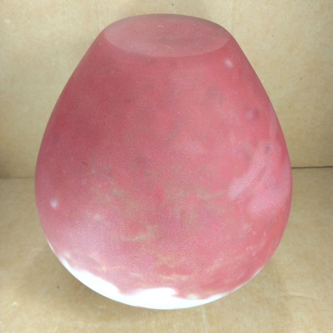 【本物保証】藤田喬平 手吹 花瓶 共箱 栞 美品 高さ22㎝大きめ