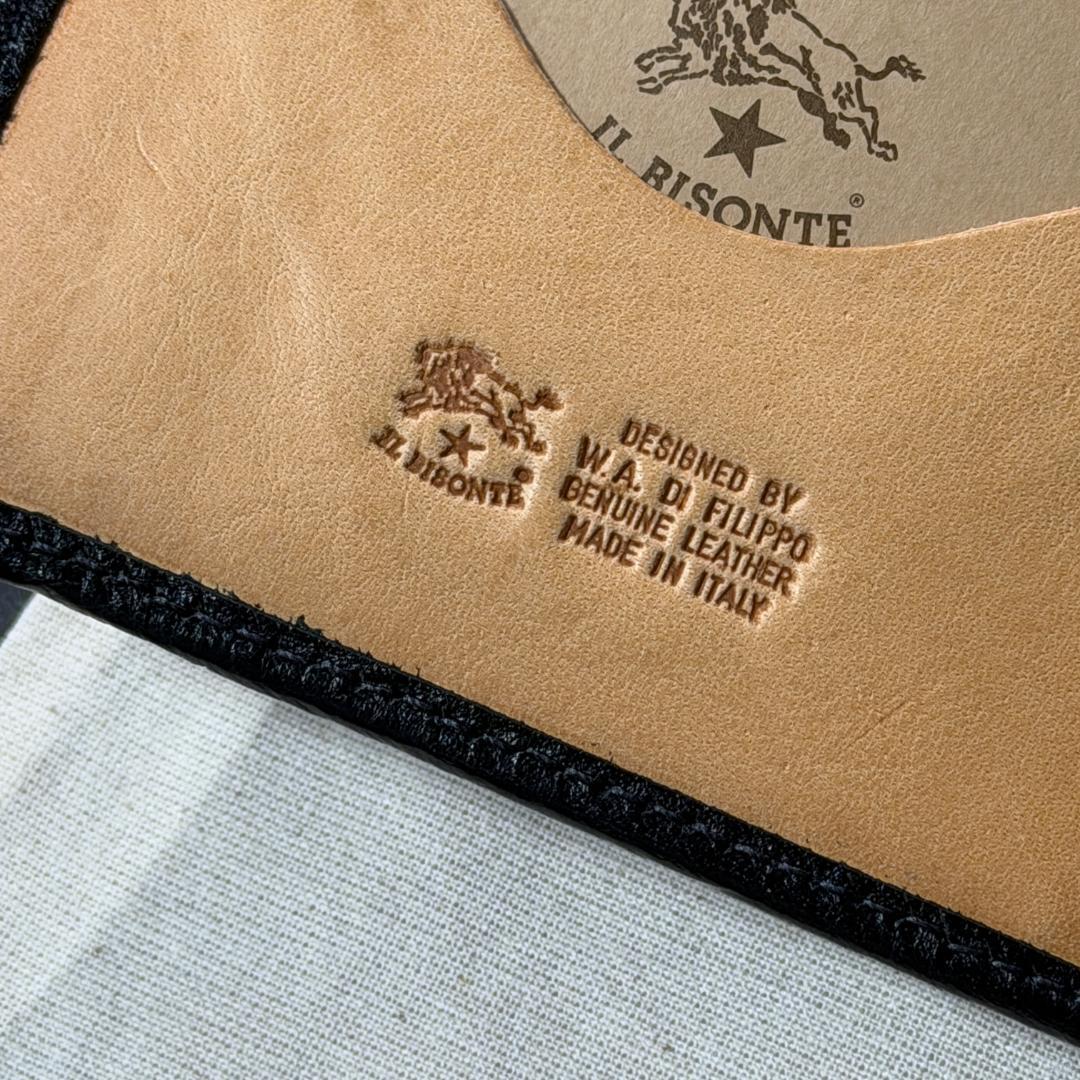 【新品未使用】イルビゾンテ ロゴ 二つ折り 財布 ブラック 黒