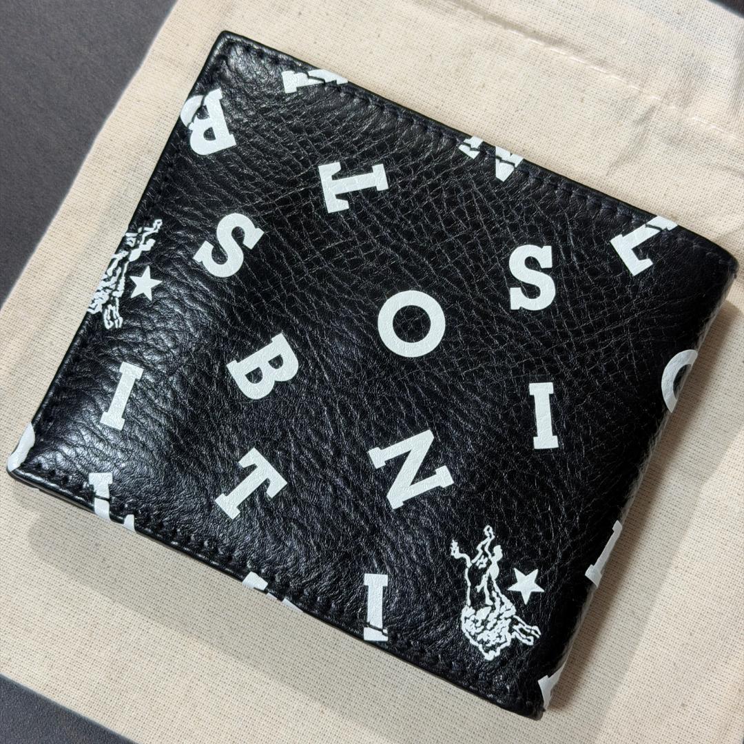 【新品未使用】イルビゾンテ ロゴ 二つ折り 財布 ブラック 黒