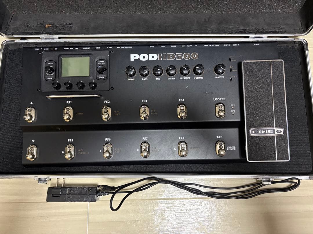 LINE 6 POD HD500 アダプター補修ありHケース付
