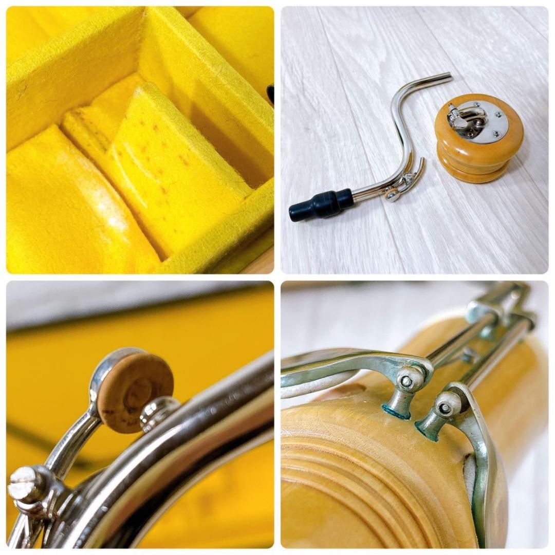 AULOS アウロス トヤマ楽器 木製 バスリコーダー バロック式 ケース付き