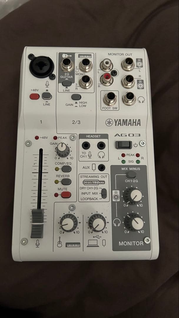 配信機器・PA機器・レコーディング機器 Yamaha AG03 MK2 & Audio-Technica AT2020