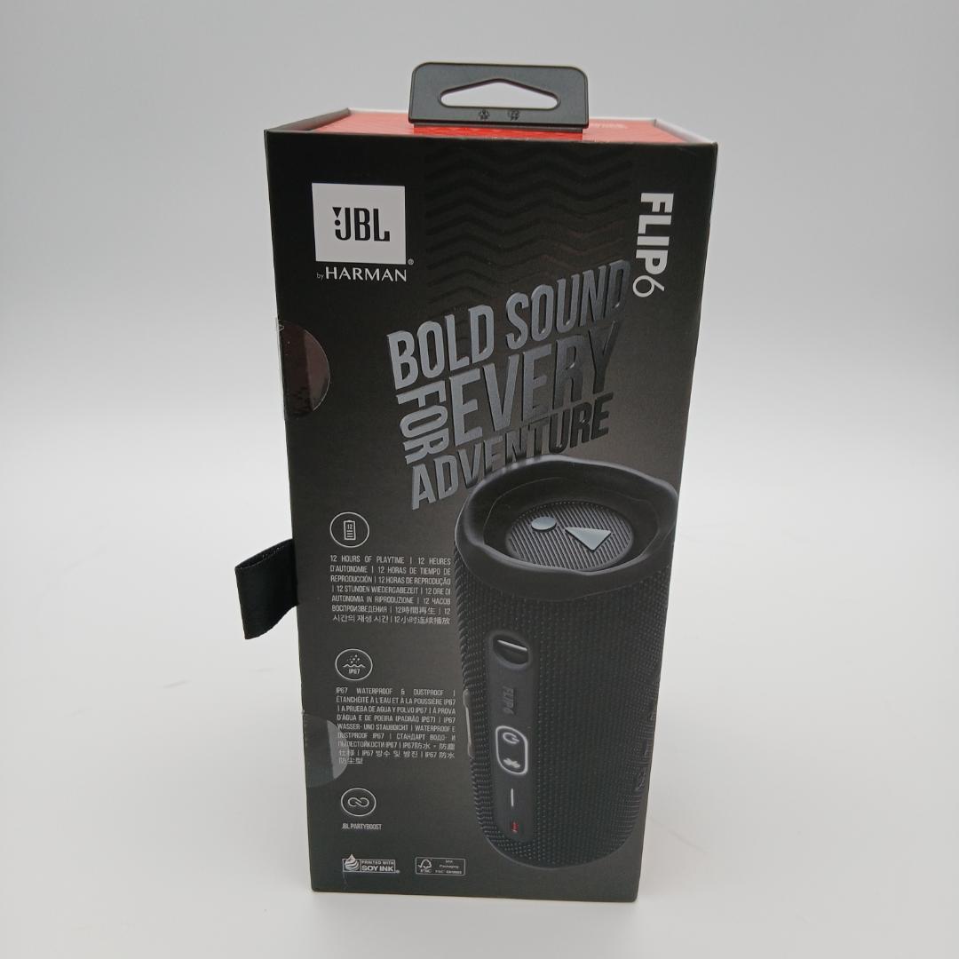 【新品未開封】JBL FLIP6 ワイヤレススピーカー　ブラック