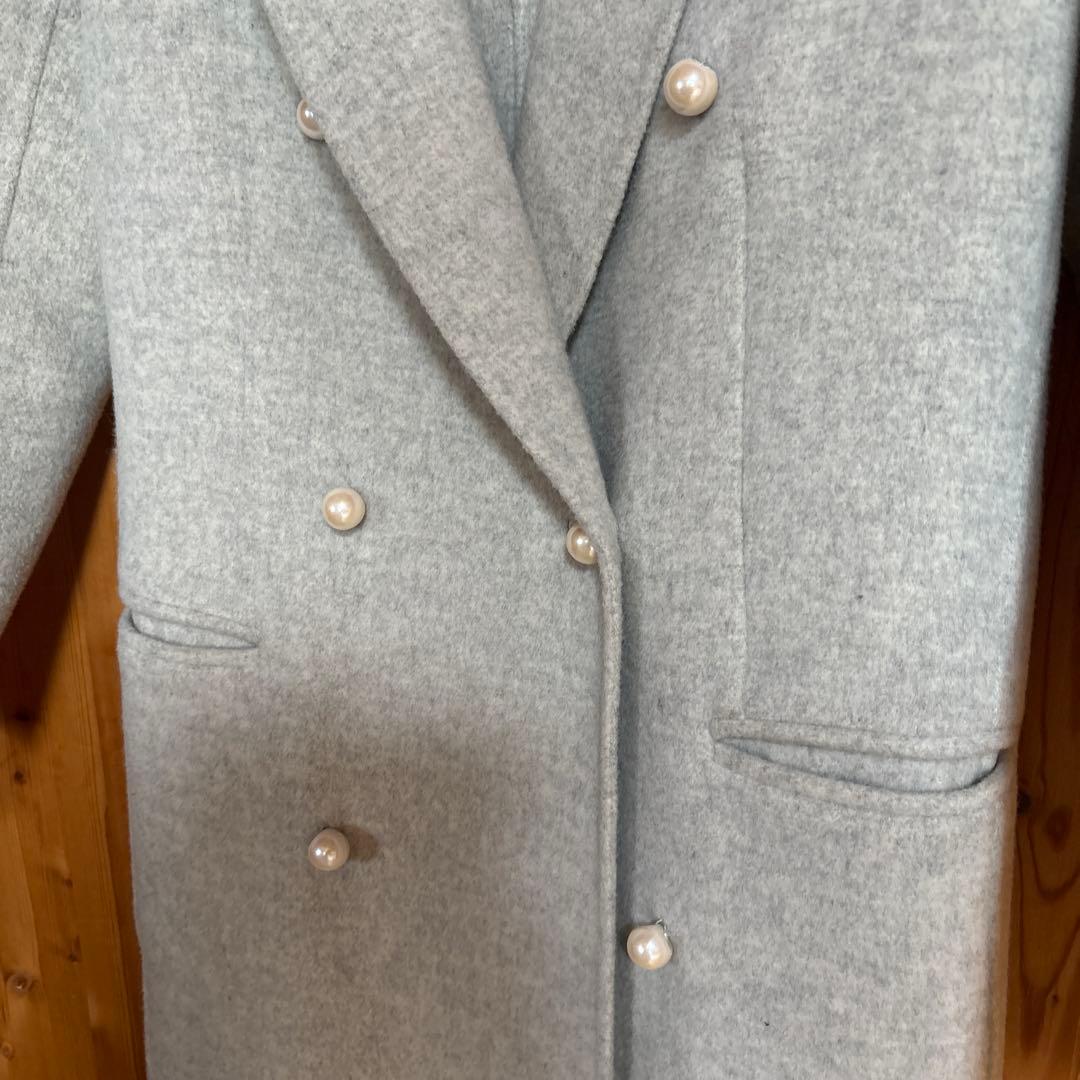 マディソンブルー　MADISON BLUE パールチェスターコート　グレー　00