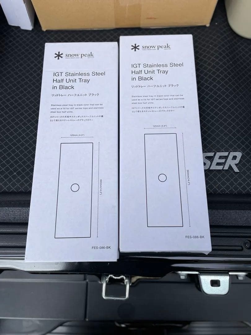 【早い者勝ち】スノーピーク　igt ステンレストレー　ブラック　セット販売
