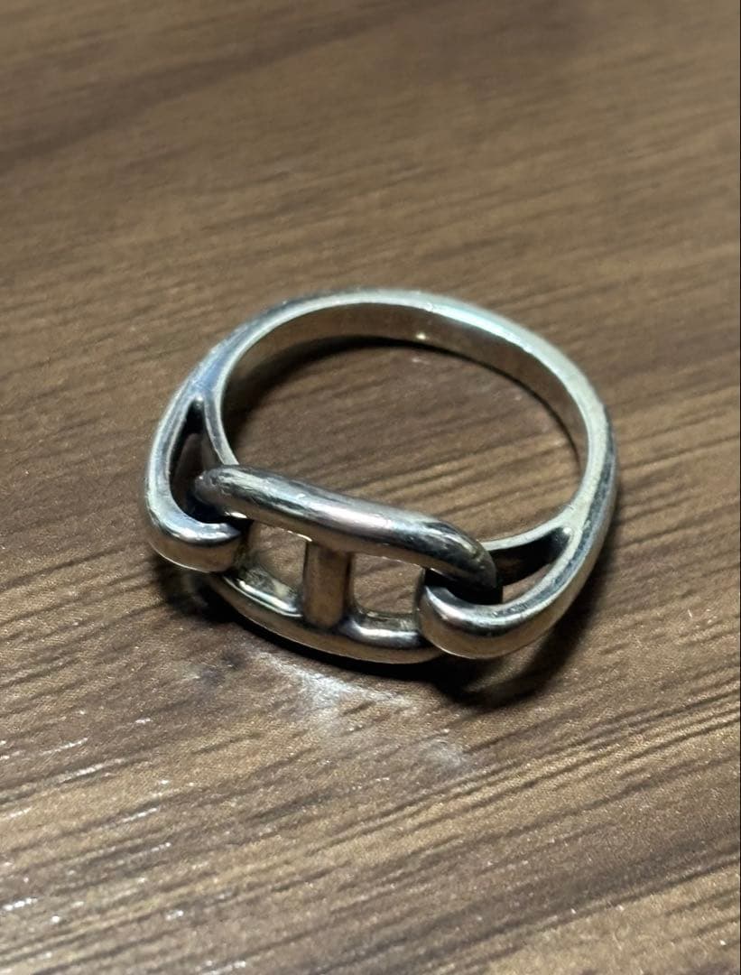 HERMÈS シェーヌダンクル シルバー リング 50 約10号 U