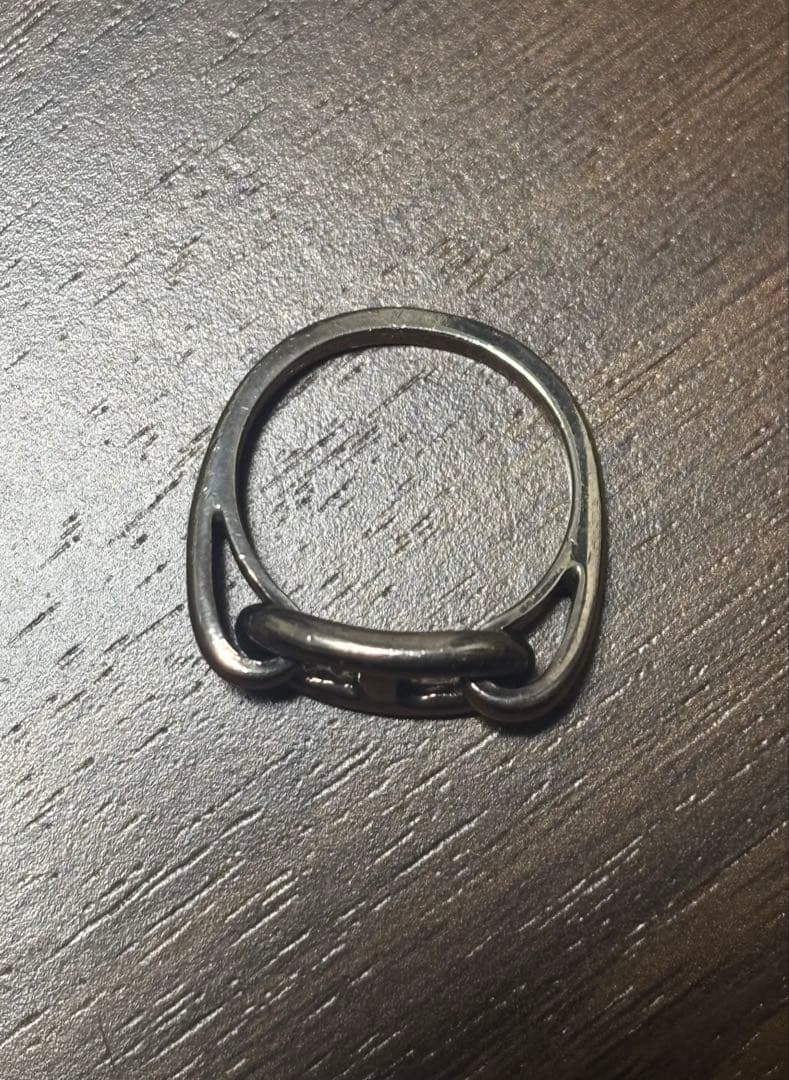 HERMÈS シェーヌダンクル シルバー リング 50 約10号 U