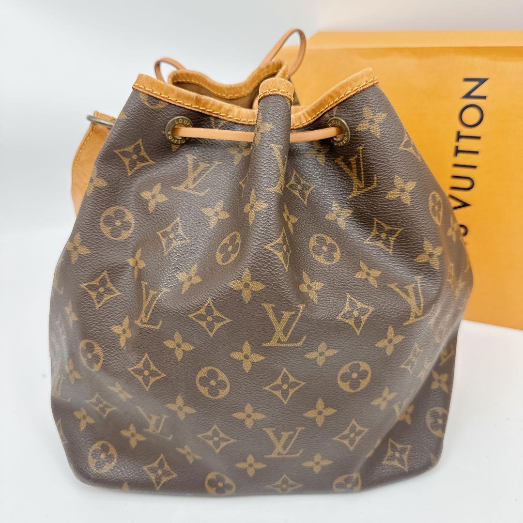 ルイヴィトン　モノグラム　プチノエ　巾着　ショルダーバッグ