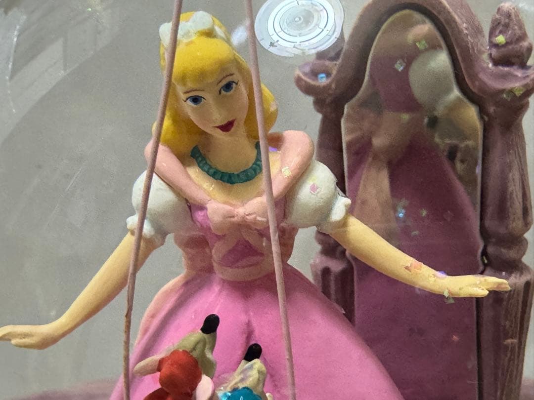 ディズニー シンデレラ オルゴール付き スノーグローブ