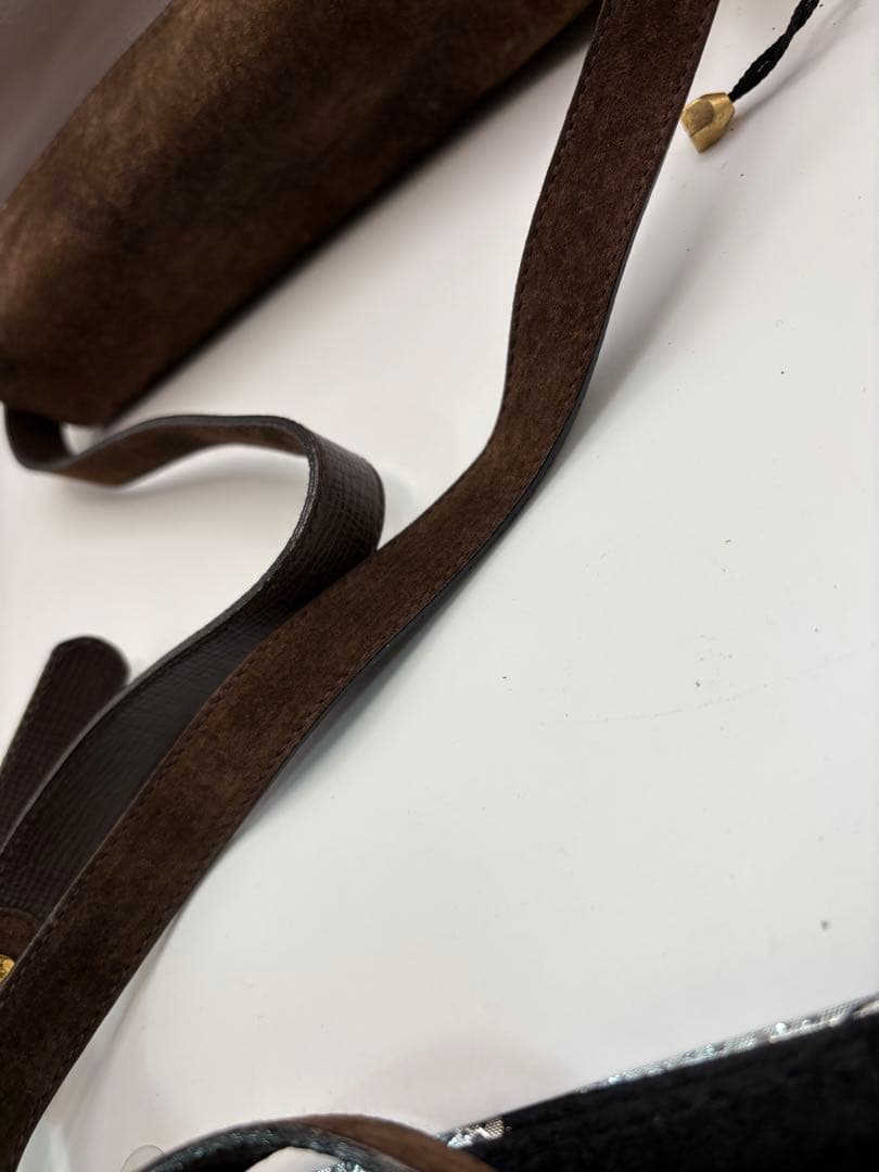 良品 フェンディ FENDI ショルダーバッグ ブラウン ヴィンテージ