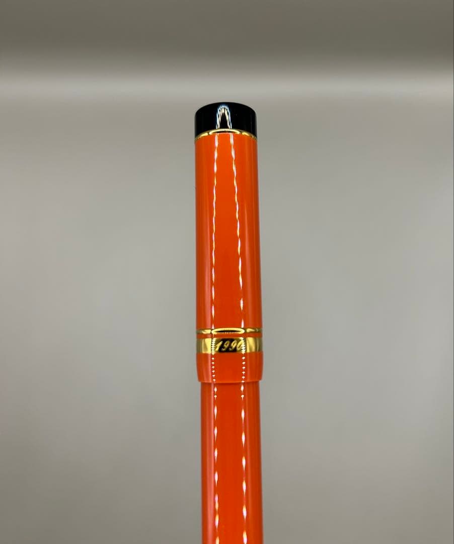 【希少】Parkerデュオフォールド 万年筆 ペン先K18 1990年オレンジ