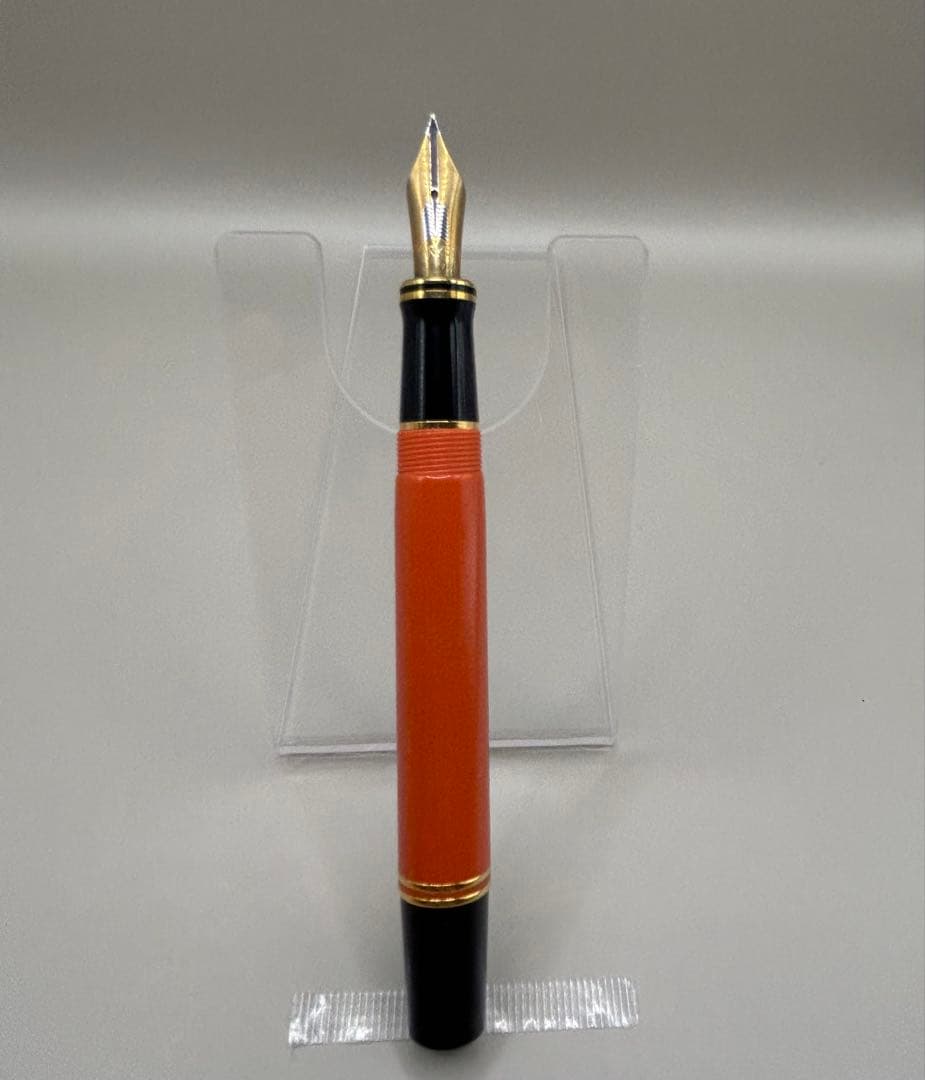 【希少】Parkerデュオフォールド 万年筆 ペン先K18 1990年オレンジ