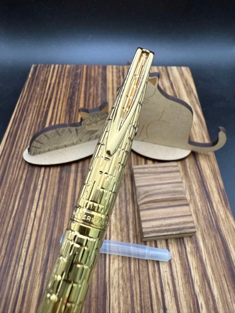 レア WATERMAN 万年筆 CF-44CR ゴールドプレート