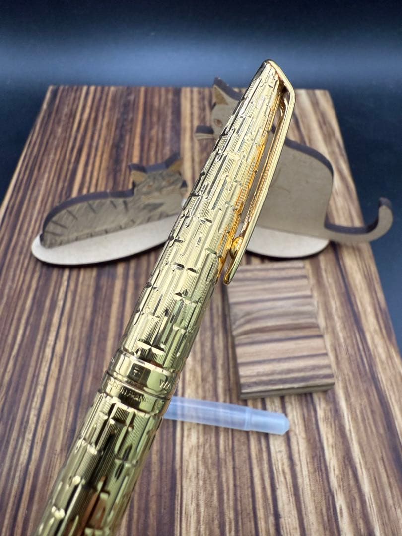 レア WATERMAN 万年筆 CF-44CR ゴールドプレート