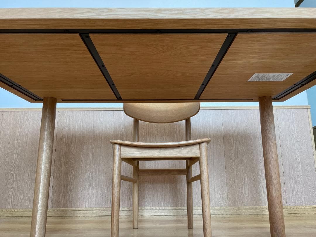 【無印良品】出品4/6迄 木製テーブル 140x80 オーク材 直接受け渡し