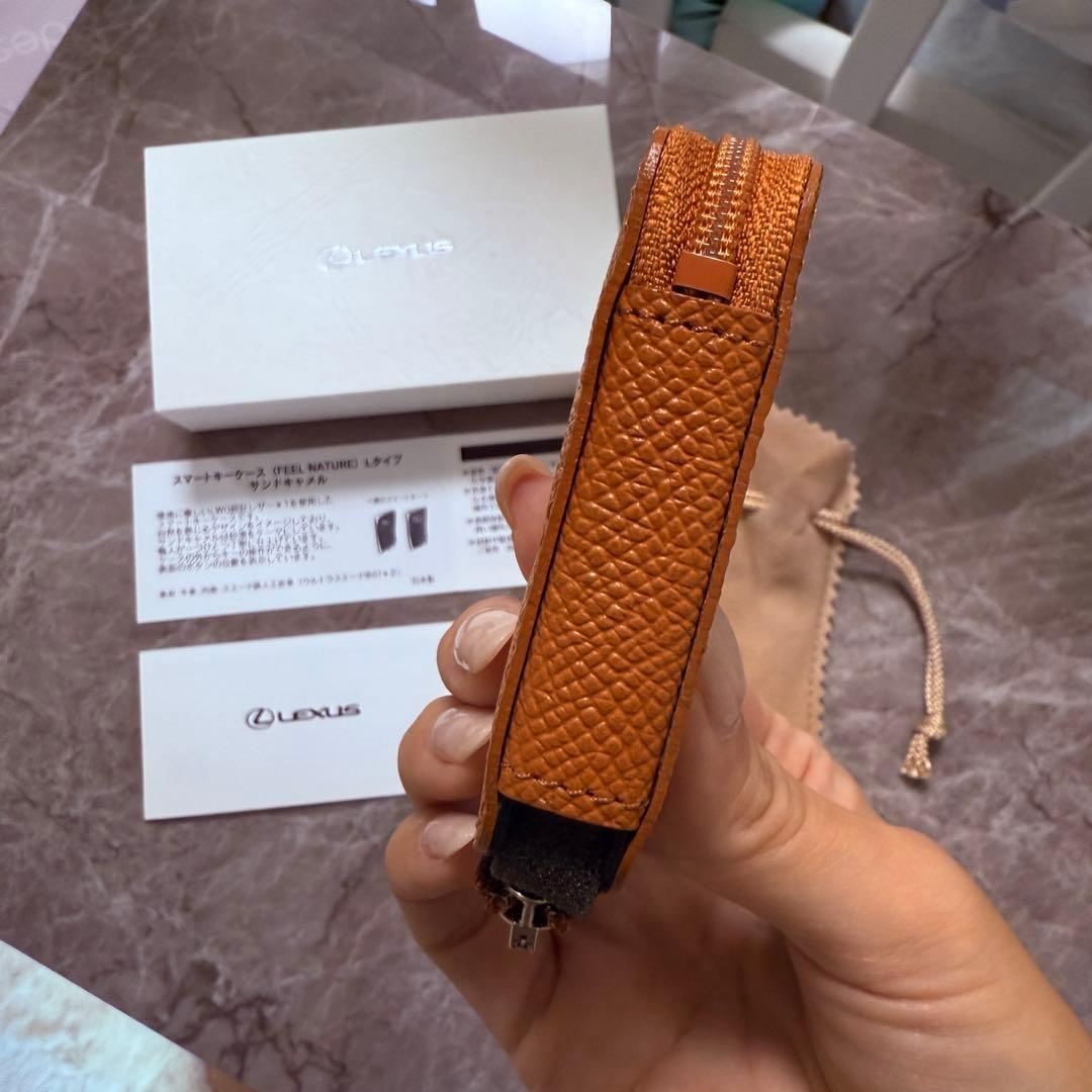 【レクサス純正】スマートキーケース　サンドキャメル　Lタイプ