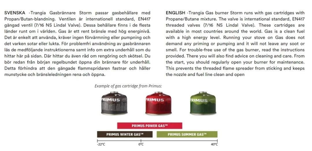 トランギア ガスバーナー 純正品 Trangia Gas Burner 収納袋付