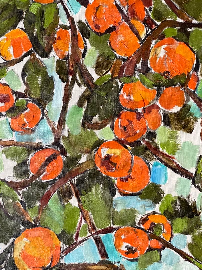 【美作品】 柿の絵画