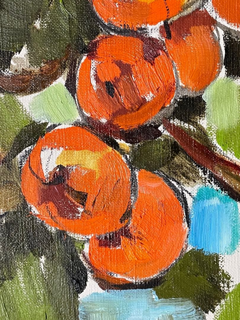 【美作品】 柿の絵画