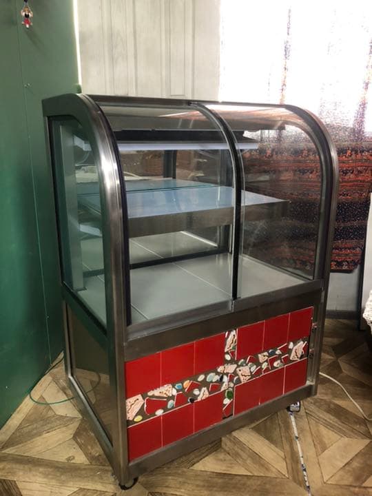 大阪市引取限定 美品冷蔵 ショーケース カフェ ケーキ インテリア アンティーク