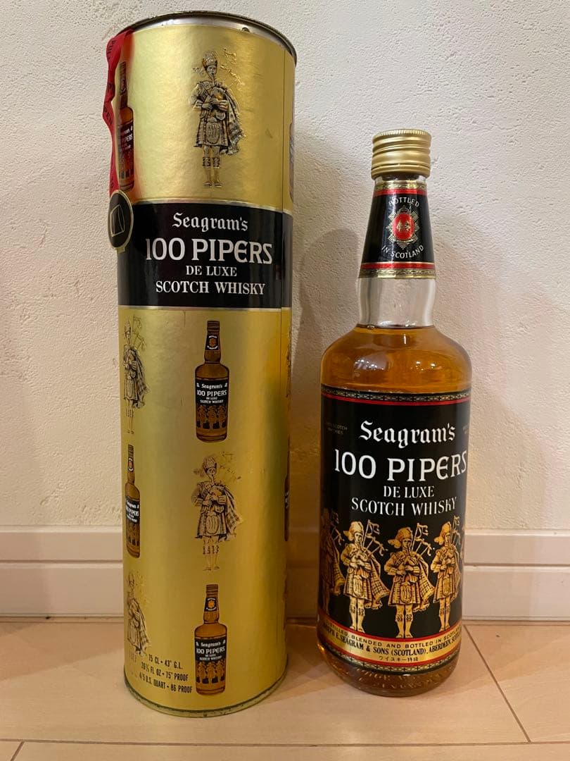 【未開封】特級 シーグラムハンドレッド パイパーズ ウイスキー750ml