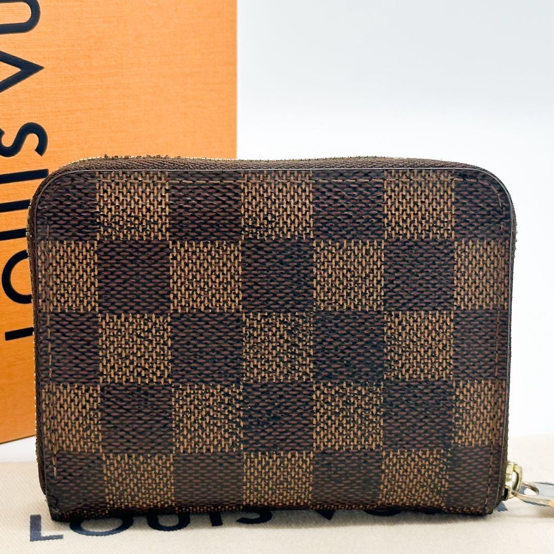 ルイヴィトン ジッピーパース ダミエ ブラウン 小銭入れ コンパクト