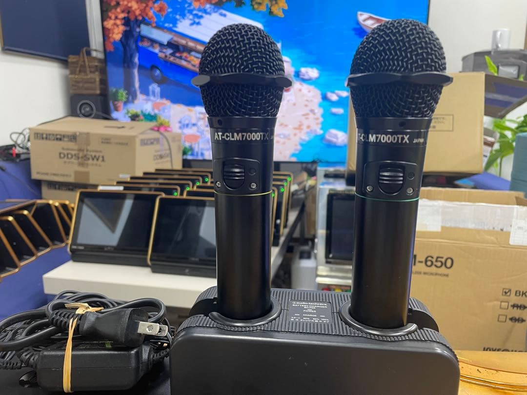 オーディオテクニカ製赤外線ワイヤレスマイクセットCR7000+CLM7000