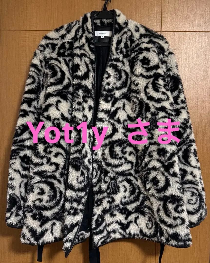 Sasquatchfabrix. ファーコート 白黒