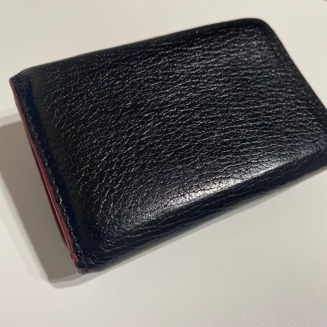 miu miuラブレター マドラス ハート 三つ折り財布 ブラック 黒