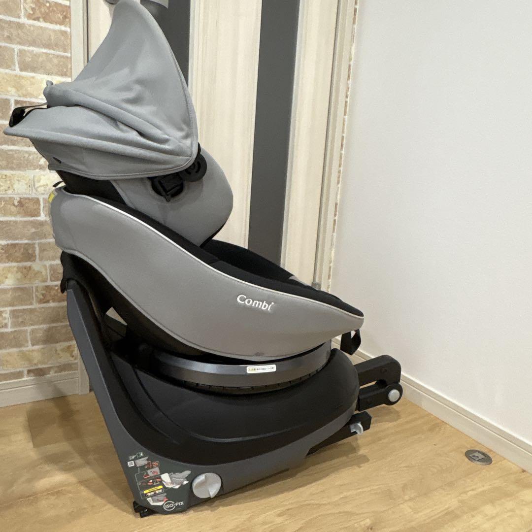 Combi チャイルドシート　CG-UIG 回転　リクライニング　グレー　美品