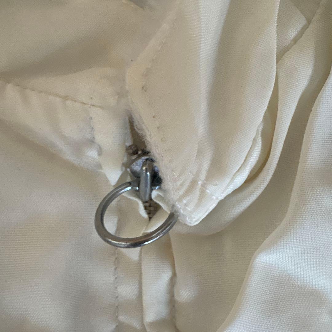 レーシングコブラ刺繍パッチ付きホワイトジャンパー