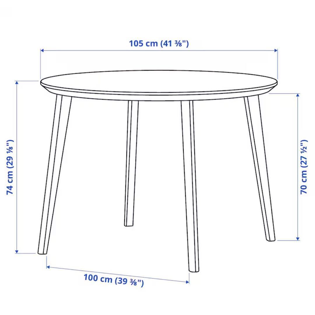 (kirara)IKEA LISABO ダイニングテーブル
