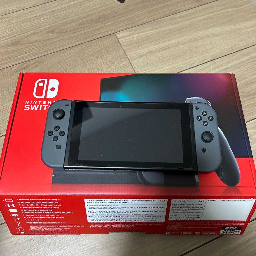 Nintendo Switch 本体 グレー　完品　状態良し　初期化済み