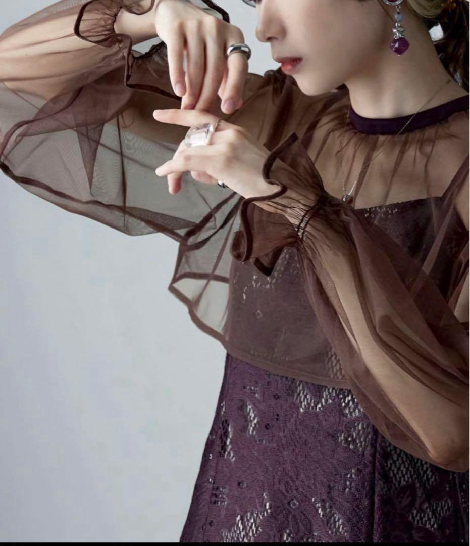 【美品】etoll. エトル　3wayシフォンボレロ&レースキャミドレス　結婚式