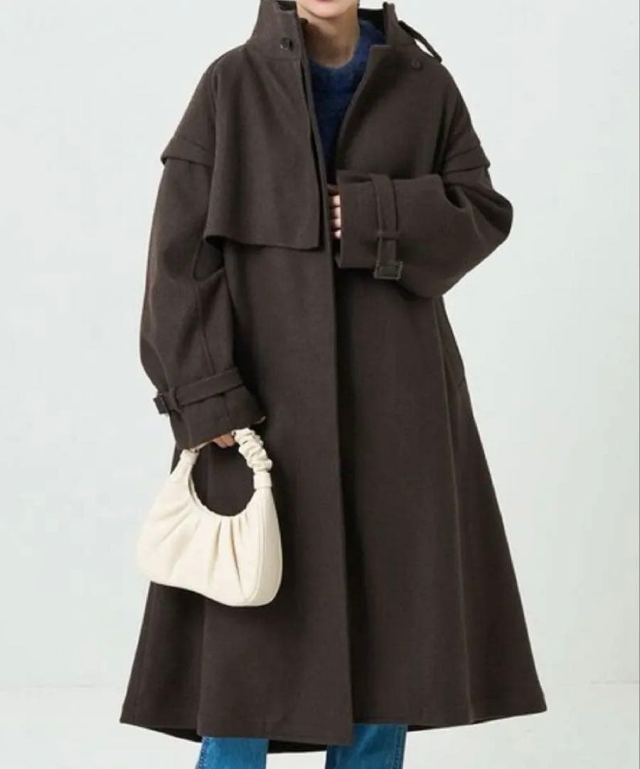 【新品】FREAK'S STORE メルトンライクウーリースタンドトレンチコート